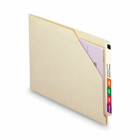Smead Pocket Folder Flat Folder, Manila, PK100, Size: Letter 75700